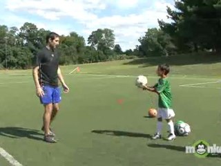 Soccer Drills for Kids - First Touch with the Side of the Head