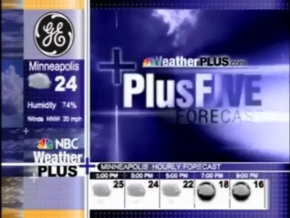 NBC Weather Plus - Plus Five Forecast (Jingle) - (2007)