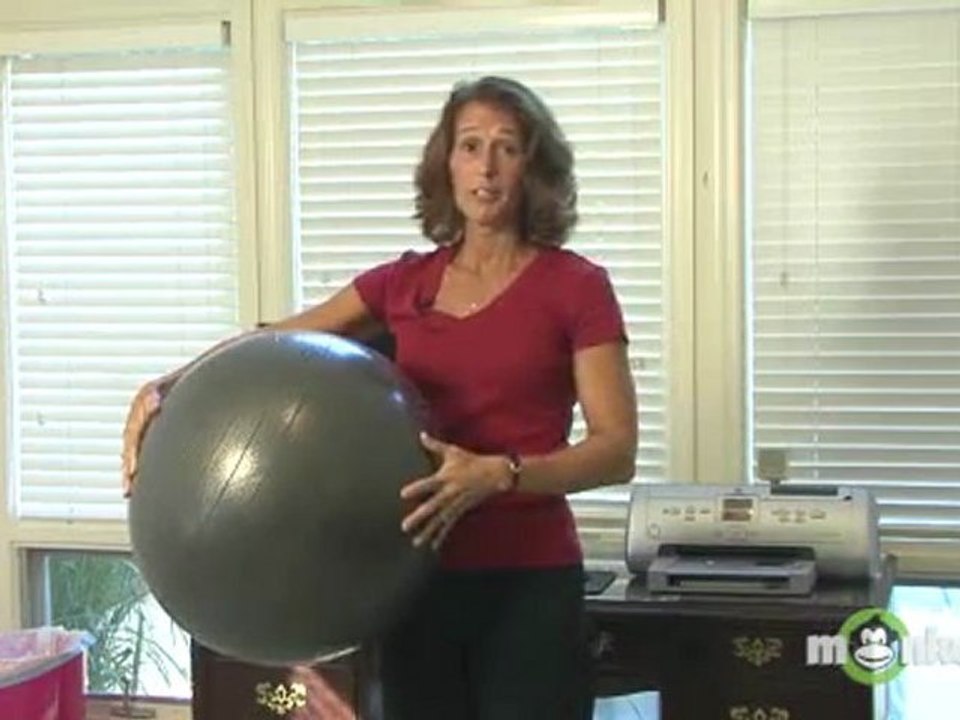 Office Exercise Plan - Standing Stability Ball