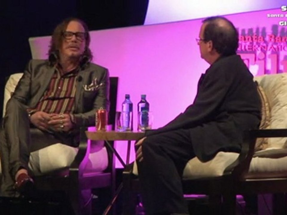Mickey Rourke Celebrity Famous Celeb Interview Santa Barbara SBIFF