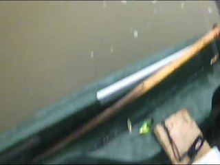 Silure d'hiver sur un fleuve en crue !!!