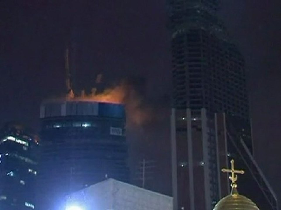 Flames engulf Moscow skyscraper, the Federation Tower