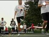 Thousands run marathon for landmine... - no comment