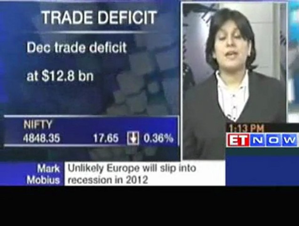 December trade deficit at 12.8bn exports up 6.7% YoY