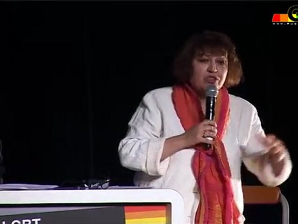 Meeting pour l'égalité : Fadila Mehal, Modem  - 31 mars 2012 aux Folies Bergères