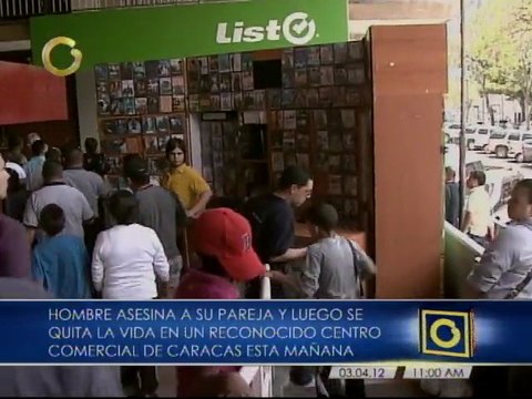Hombre asesina a su pareja y luego se quita la vida en centro comercial