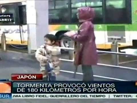 Vientos de hasta 140 kilómetros por hora en Japón