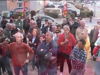 La gréve sur le chantier des jardins de Violaine