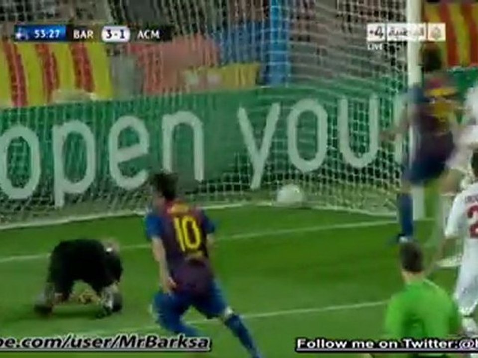 ميلان وبرشلونه - هدف انيستا الثالث