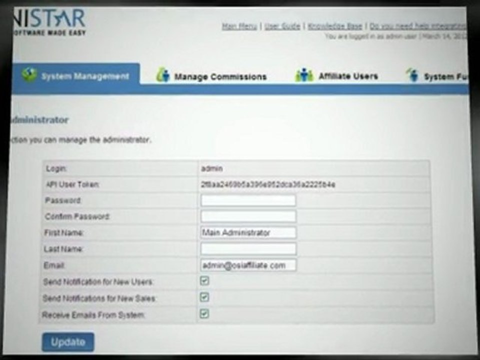 Omnistar Affiliate Software Overview