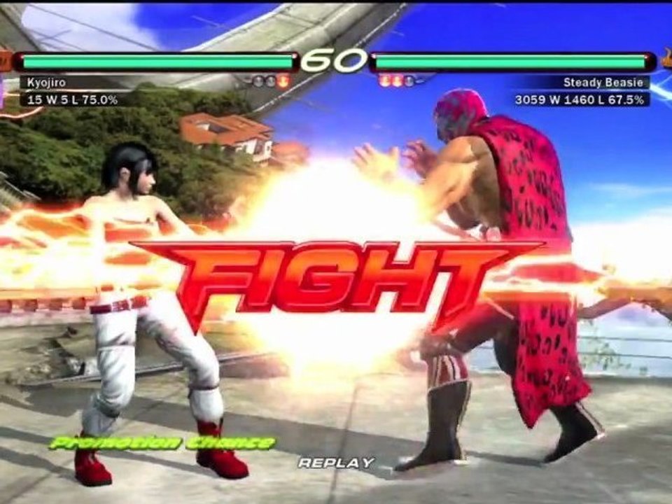 Tekken 6 Ranked Match Ling Xiaoyu vs King