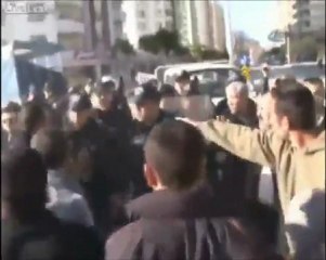 A Turkish Man Burns Himself