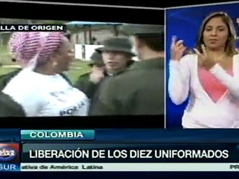 Imágenes de la liberación de los 10 retenidos por las FARC