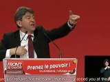Jean-Luc Mélenchon Discours de Villeurbanne Eng.Subtitles partie 02
