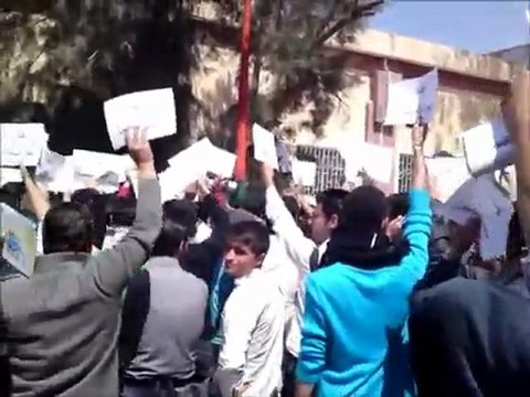 فري برس الحسكة اعتصام كلية الهندسة المدنية 3 4 2012