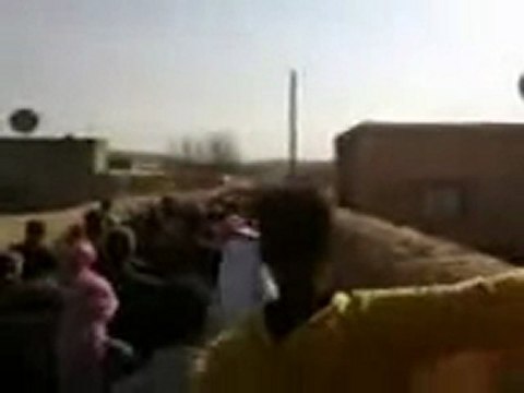 فري برس حلب تشييع الشهيد الشيخ أحمد كنج جرابلس ريف حلب 3 4 2012