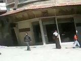 فري برس   ريف دمشق سقبا   المظاهر المسلحة في المدن   حاجز المحطة 3 4 2012