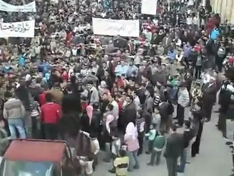 فري برس تل رفعت حاشدة لدعم لواء احرار الشمال 29 3 2012 جـــ 3