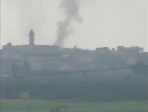 فري برس إدلب تفتناز قصف يستهدف مأذنة الجامع واصابة المنازل من حوله