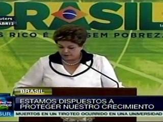 Protegeremos nuestros empleos e industria: Rousseff