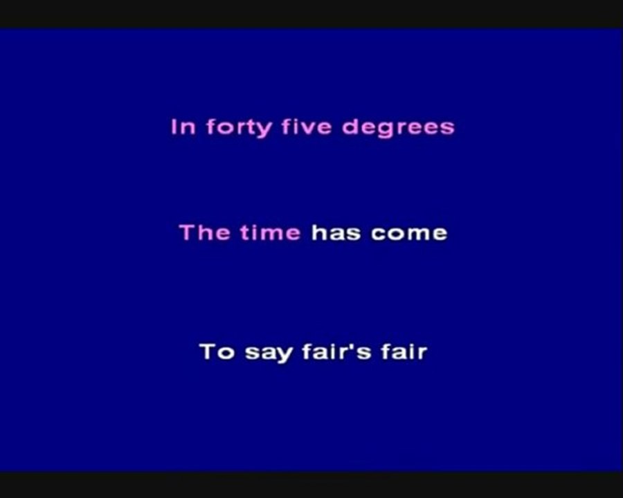 Karaoke  MIDNIGHT OIL -  Beds are burning -  karaoke