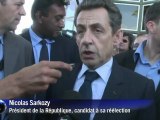 Nicolas Sarkozy à la Réunion pour une visite de campagne