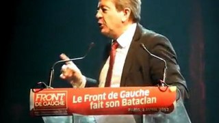 Le Front de Gauche fait son Bataclan avec le discours Jean Luc Mélenchon
