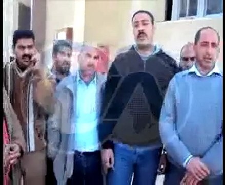 أضراب 34 من العاملين بالعقود بالقناة للموانى للتعيين