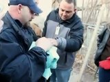 Boruya sıkışan köpek yavrusunu kurtarma operasyonu