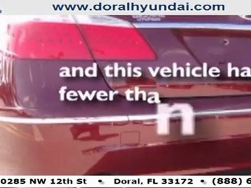 CERTIFIED 2009 HYUNDAI GENESIS SEDAN 3.8 @ DORAL ...