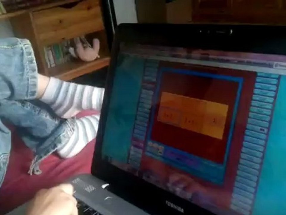 Maéline apprend à compter...