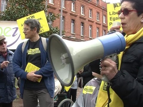 Régis Godec à la manifestation Ni pauvre Ni soumis Toulouse