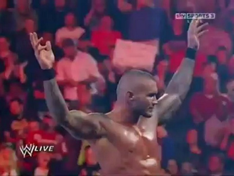 Randy Orton RKO On The Great Khali - WWE.Monday.Night.Raw.02.06.2012