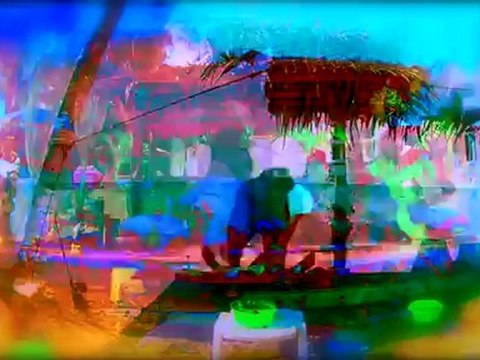 Thai Massage Timelapse Chronophotographie de Massage thailandais sur la plage de Lamai à Koh Samui