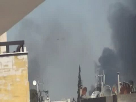فري برس حمص القصف على حي باب هود صباح يوم الأربعاء4 4 2012