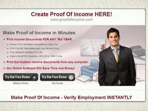 Need Proof Of Income Fast? Download Paystubs, W2 and 1099 Forms Online For Free!
