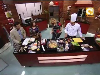 على نار هادية : سمك سالمون صينى - إيمان ومحمد سعيد