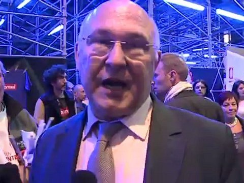 Michel Sapin à l'issue du meeting de Rennes