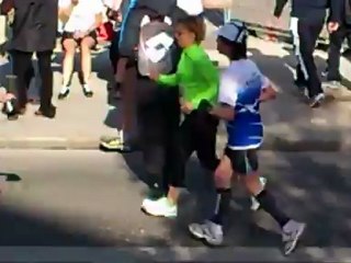 Ronde d'enghien 2012 - Echauffement Cathy Sylvie