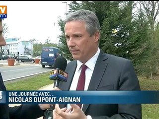 Présidentielle : une journée avec Nicolas Dupont-Aignan