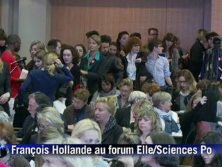 Discrimination hommes/femmes: Hollande loue les syndicats