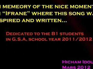 That's why I've left - Original song by Hicham Idouk