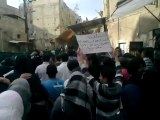 فري برس دمشق مظاهرة حي الميدان الدمشقي نصرة لحمص و إدلب 4 4 2012