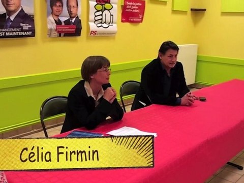 Législatives 2012 : 1ère réunion publique de Célia Firmin, candidate PS dans la IVe circonscription de Seine-et-Marne