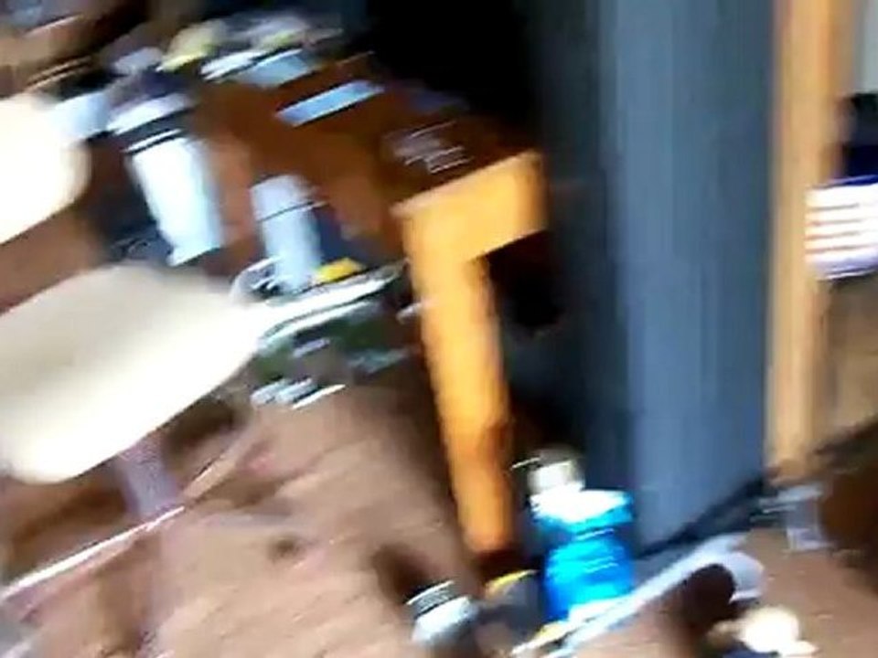 Black cat eating Rascalls food