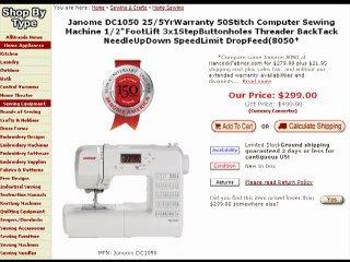 Janome Price Part 1