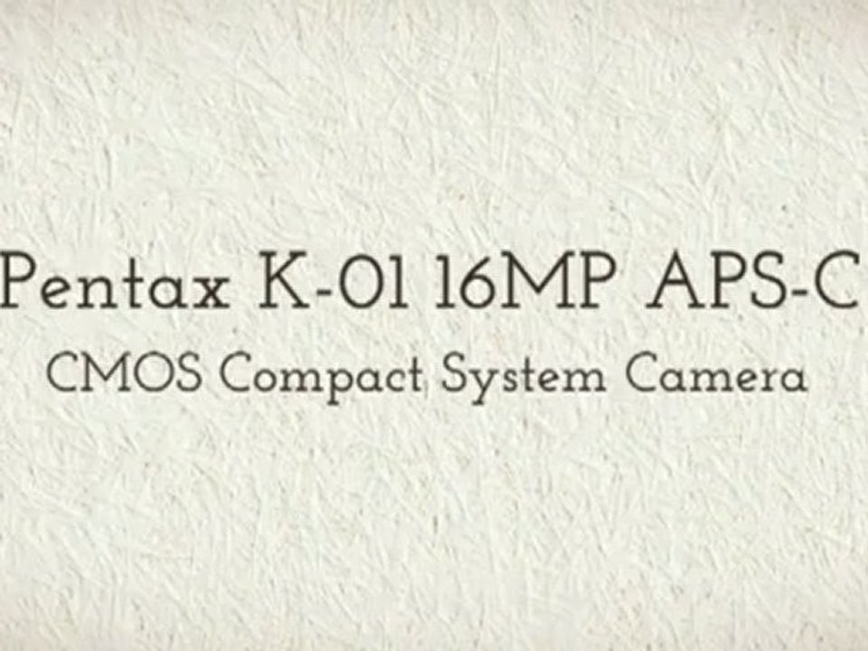 Hot Bargain Review - Pentax K-01 16MP APS-C CMOS ...