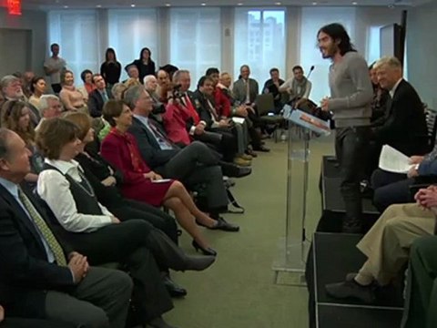 Russell Brand talks about Transcendental Meditation at Operation Warrior Wellness launch