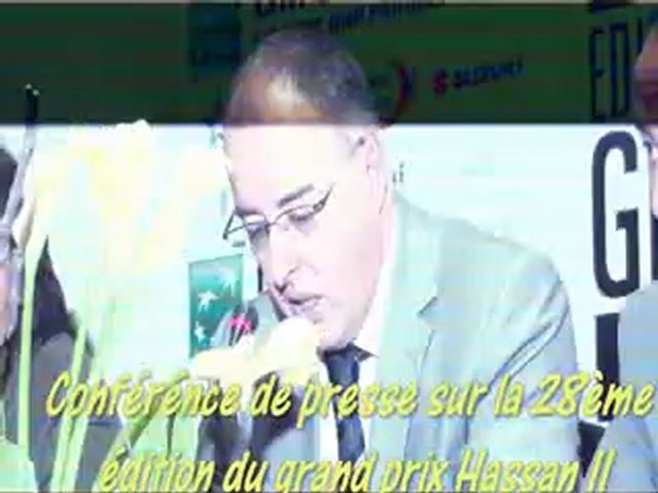 CONFÉRENCE DE PRESSE DU GRAND PRIX HASSAN 2 DE TENNIS (2012)