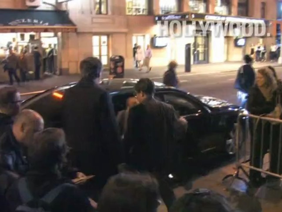 Matthew Broderick greeting fans at "Nice Work If You Can Get It"